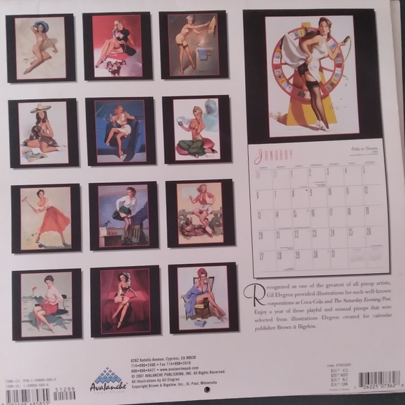 Gil Elvgren Art Pinups Gil Elvgren 207 2008 Calendars Poshmark